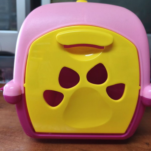 Fur Real Walkalots Peach Kitty Cat used with carrier
