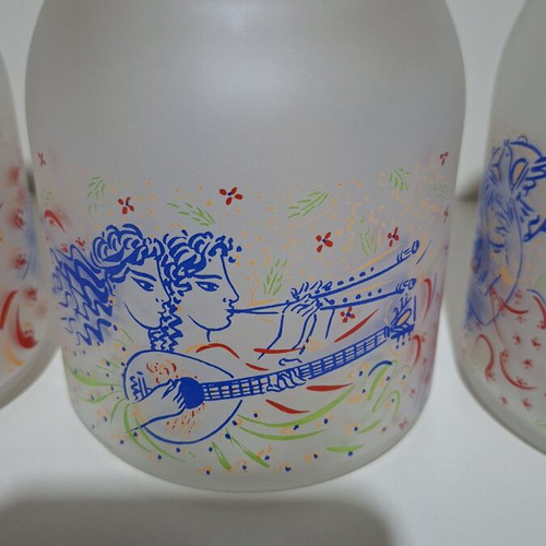 Collectible Storage Jars with Stathopoulos Designs like new, set of 3