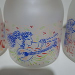 Collectible Storage Jars with Stathopoulos Designs like new, set of 3