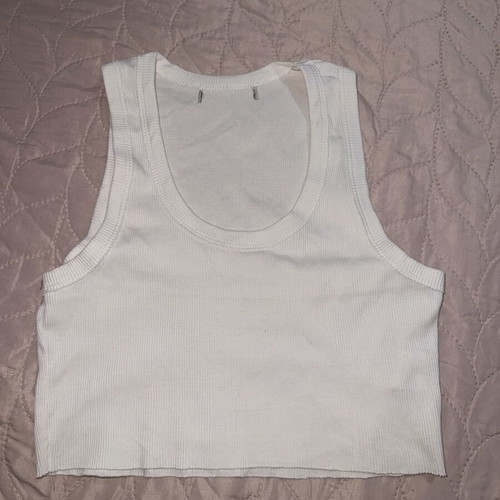 Crop top Zara white like new, size S