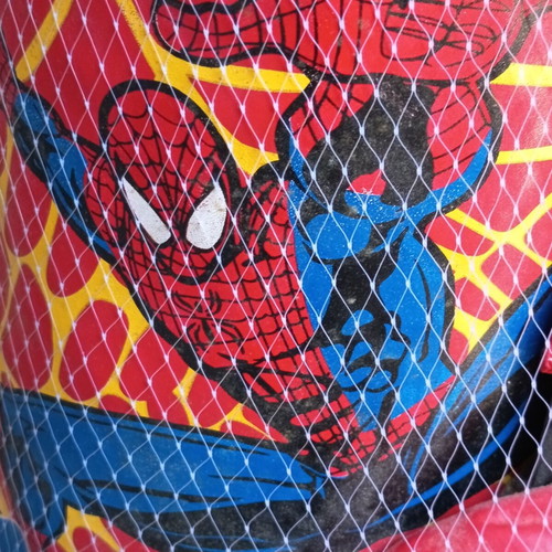 Spiderman boxing bag with gloves for kids, new