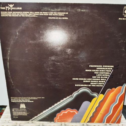 Judas Priest Defenders Of The Faith vinyl record used, metal