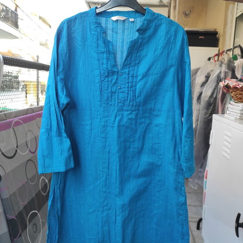Max women's tunic blue turquoise, size XXL