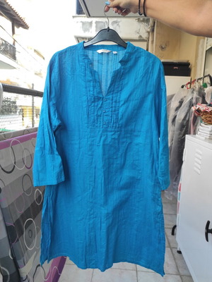 Max women's tunic blue turquoise, size XXL