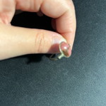 Ring with pink stone used
