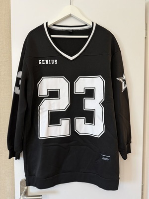 SHEIN GENIUS 23 oversized μπλουζοφόρεμα σε μαύρο, μέγεθος S