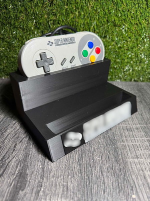 3D Printed Stand for 2 Super Nintendo Controllers new