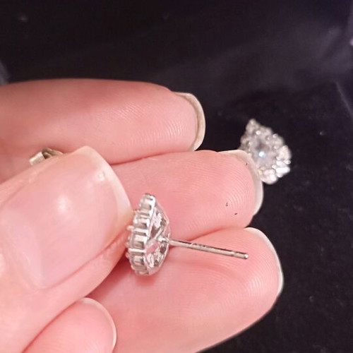Silver teardrop earrings 925, new