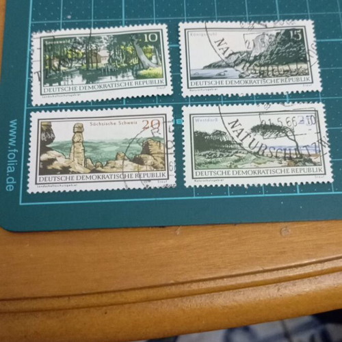 Germany DDR stamps 1966 nature protection like new