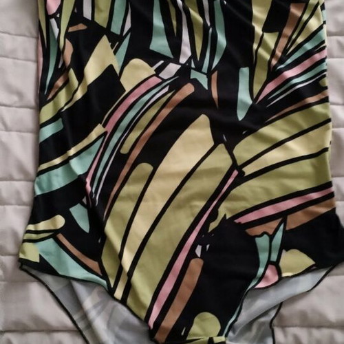 Toi&Moi bodysuit with one shoulder, XS, like new, multicolor
