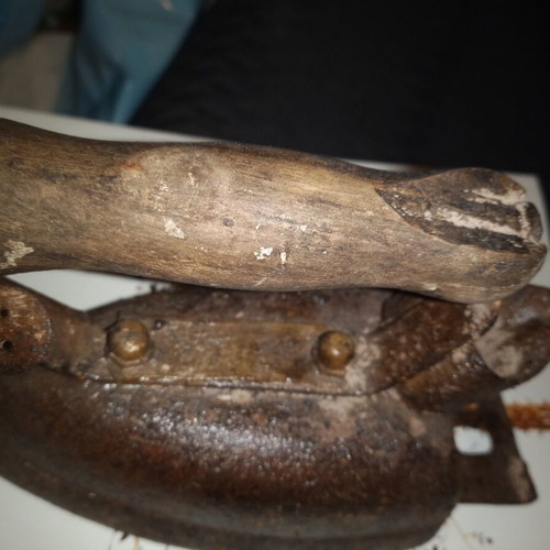 Iron 80 years old used, rusty for decor