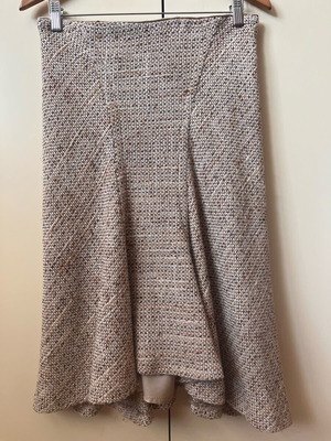Zara skirt like new, wool, beige and brown