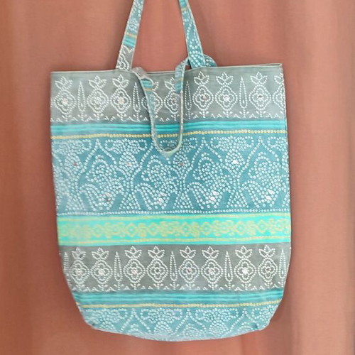 Oysho fabric tote bag like new, multicolored
