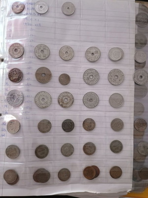 Νομίσματα συλλογή μεταχειρισμένη, περίπου 630 σε ντοσιέ