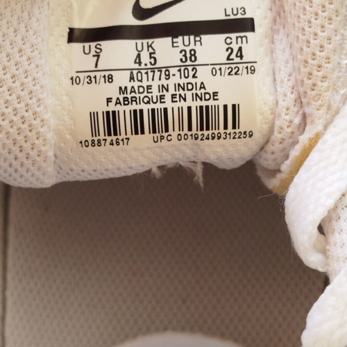 Nike WMNS Ebernon Low sneakers like new, white and orange peel