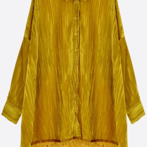 Dixie oversized gold shirt one size new