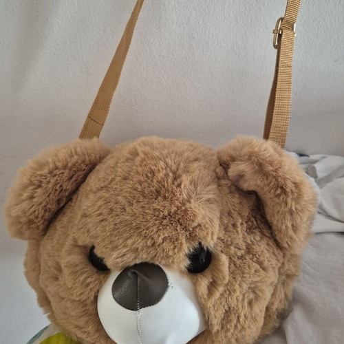 Teddy bear bag like new, brown