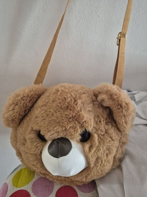 Teddy bear bag like new, brown