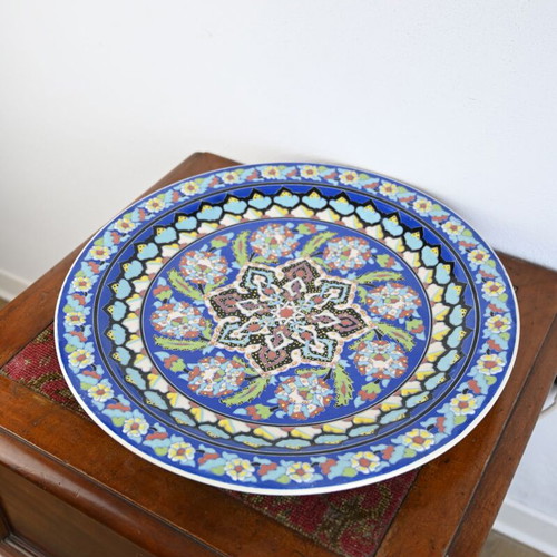 Turkish handmade plate used, 42 cm diameter