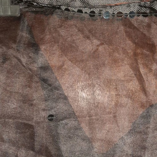 Scarf transparent black with rhinestones used