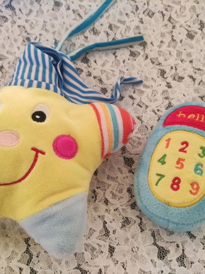 Baby toys like new, star and toy phone