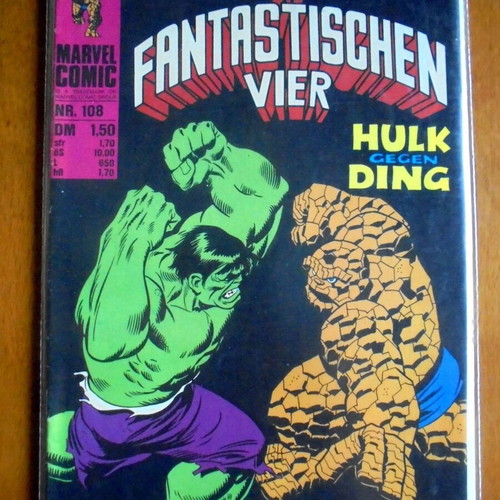 Fantastic Four comics used, Greek, Italian and German editions