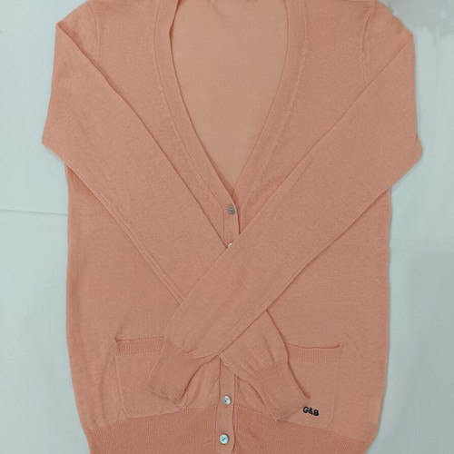 Gondola Blu knit salmon linen-cotton cardigan like new