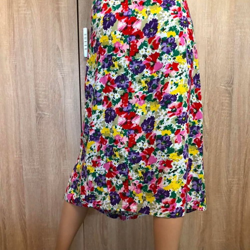 Floral linen skirt, size XL