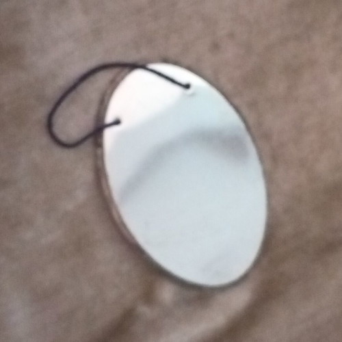 Metal icon Saint George used with traditional attire small