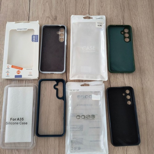 Samsung A-35 phone cases pack of 4 like new