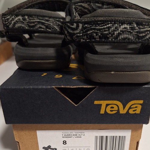 Teva kids sandals size 24/25, black