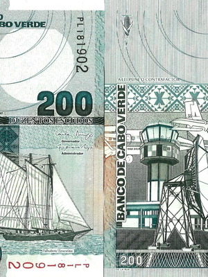 Cape Verde 200 Escudos Banknote 2005 new