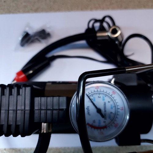 Compact air compressor 12V new for car tires, boats, bikes