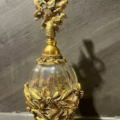 Vintage Matson perfume bottle used, Hollywood Regency style