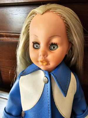 Italian collectible doll used, 1970s