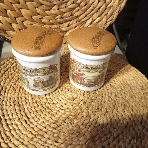 Salt and pepper containers like new from Belle Epoque restaurants