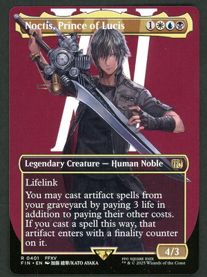 MTG Final Fantasy Noctis Prince of Lucis card