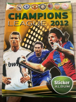 Champions League 2012 album like new with 384 stickers