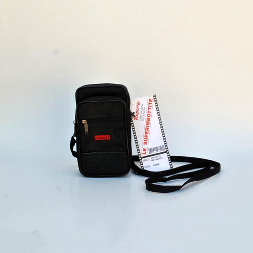 Vintage Reporter Camera Bag black mini shoulder bag from Italy