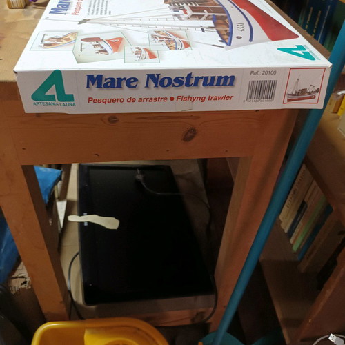 Ξύλινο συναρμολογούμενο πλοίο Mare Nostrum καινούργιο με αξεσουάρ