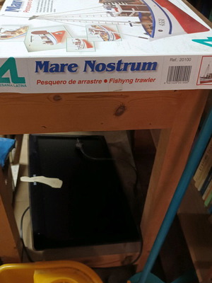 Ξύλινο συναρμολογούμενο πλοίο Mare Nostrum καινούργιο με αξεσουάρ