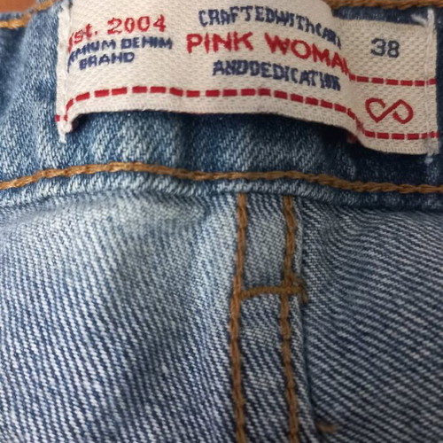 Pink Woman women's denim shorts like new, blue, size S
