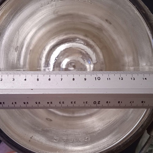 Vintage military thermos used, antique WW2 14" Pyrex jumbo jug