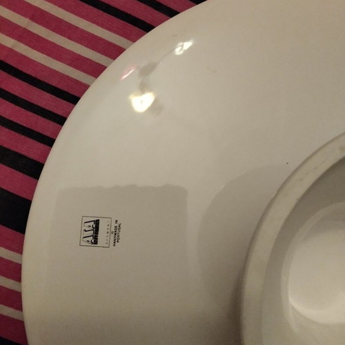 Asa Selection white 35cm platter with foot Grande series like new
