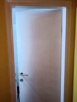 Doors used, two solid wood, 60 cm each