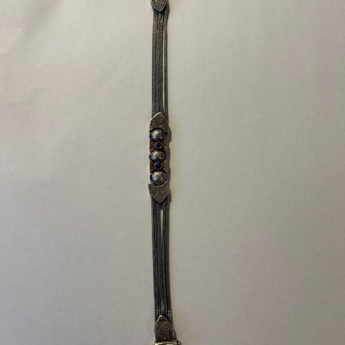 Silver and gold bracelet like new 925 and 22k