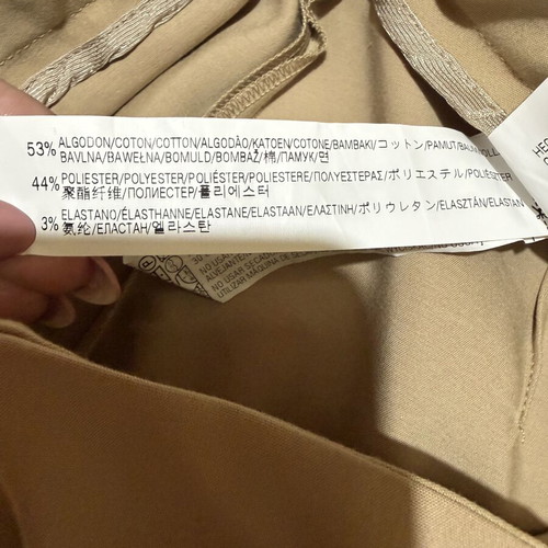 Zara cigarette pants beige new with gold buttons