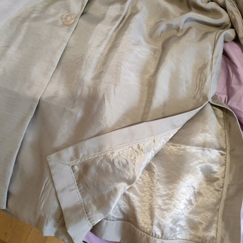 H&M satin jacket like new, size S, beige brown