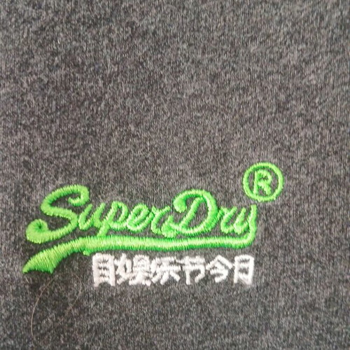Superdry men's t-shirt used, gray, size L