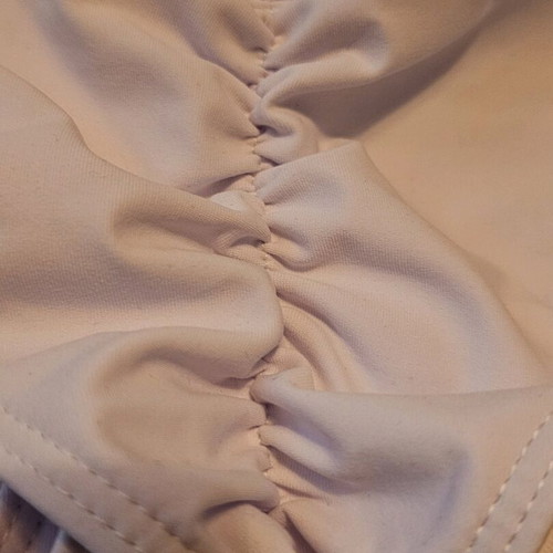 White bikini swimsuit set used with scrunch butt lift XXL
